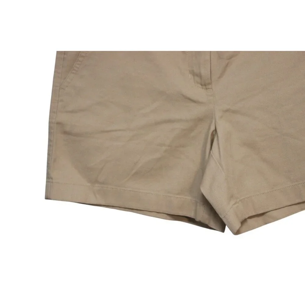 NWT J Crew Factory Chino Shorts Size 4 Tan Khaki Preppy Casual 100% Cotton - Picture 4 of 10